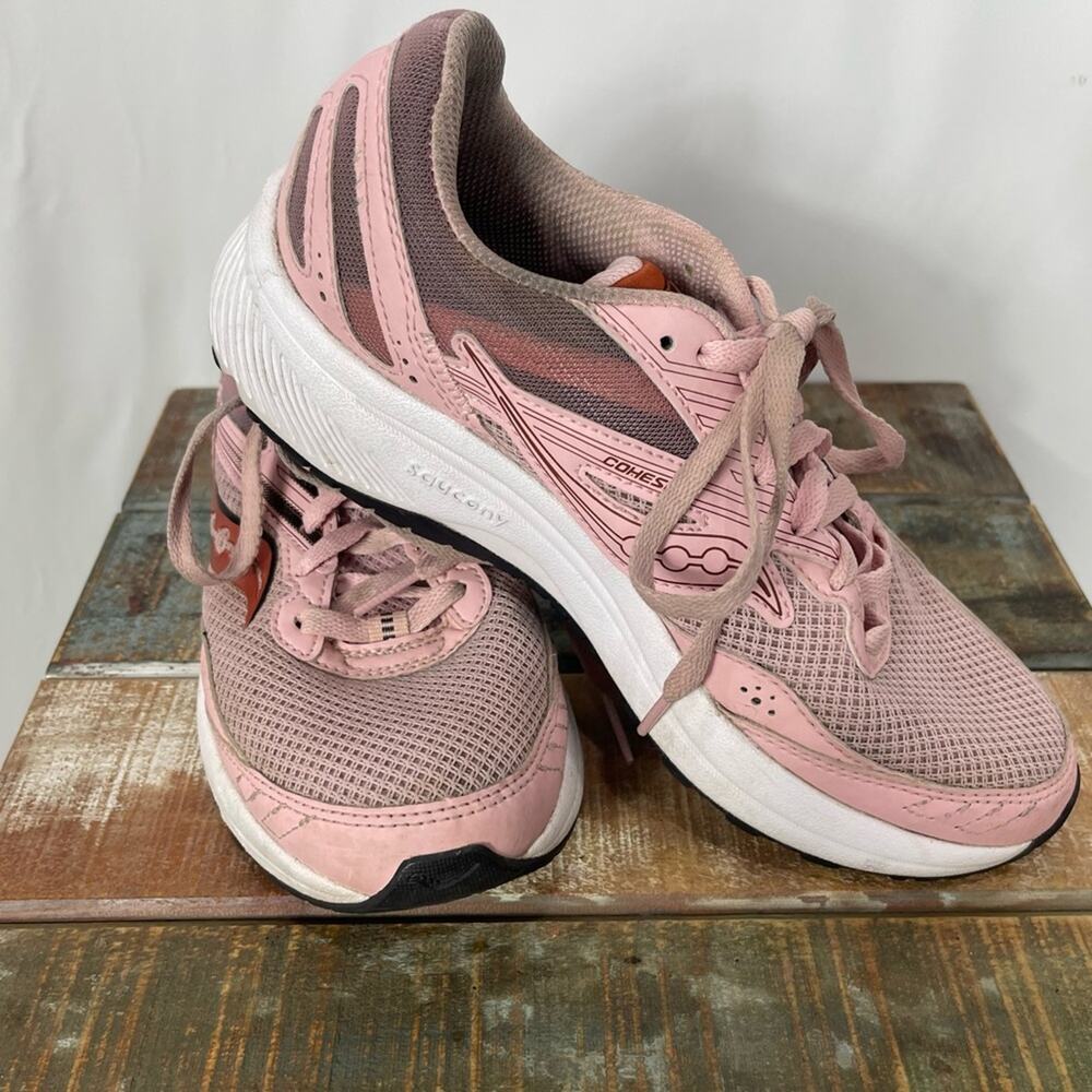 Saucony Women’s Cohesion 15 Running Shoe Pink Size 7 - Picture 2 of 12